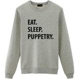 Eat Sleep Puppetry Sweater