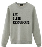 Eat Sleep Rescue Cats Sweater