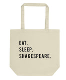 Eat Sleep Shakespeare Tote Bag