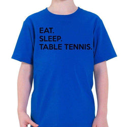 Eat Sleep Table Tennis T-Shirt Kids-WaryaTshirts