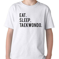 Eat Sleep Taekwondo T-Shirt Kids-WaryaTshirts