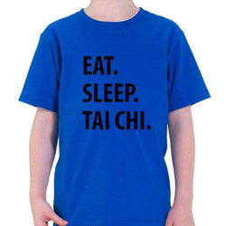 Eat Sleep Tai Chi T-Shirt Kids-WaryaTshirts