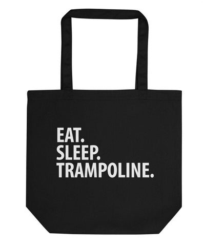 Eat Sleep Trampoline Tote Bag | Short / Long Handle Bags-WaryaTshirts