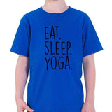 Eat Sleep Yoga T-Shirt Kids-WaryaTshirts