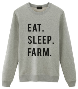 Farmer Sweater, Gifts For Farmers - Eat Sleep Farm Sweatshirt