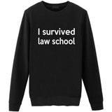 I Survived Law School Sweater Mens Womens