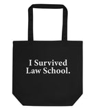 I Survived Law School Tote Bag | Short / Long Handle Bags-WaryaTshirts