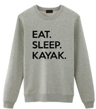 Kayak Sweater, Kayak Gifts, Eat Sleep Kayak Sweatshirt Men Womens Gift-WaryaTshirts