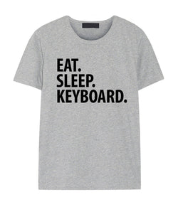 Keyboard T-Shirt, Eat Sleep Keyboard Shirt Mens Womens Gift - 2034-WaryaTshirts