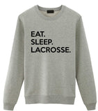 Lacrosse Sweater, Eat Sleep Lacrosse Sweatshirt Mens Womens Gifts-WaryaTshirts