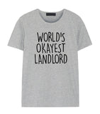 Landlord Shirt, World's Okayest Landlord T-Shirt Men & Women Gifts-WaryaTshirts