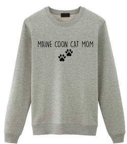Maine Coon Cat Sweater, Maine Coon Mom Sweatshirt Womens Gift - 2385