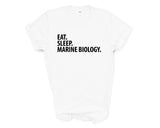 Marine Biology T-Shirt, Eat Sleep Marine Biology Shirt Mens Womens Gift-WaryaTshirts