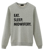 Midwifery Sweater, Midwifery Student Gift, Eat Sleep Midwifery Sweatshirt-WaryaTshirts
