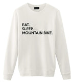 Mountain Bike Sweater, Eat Sleep Mountain Bike Sweatshirt Mens Womens Gifts-WaryaTshirts