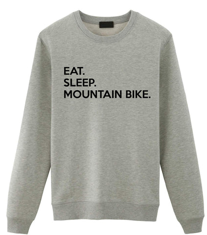 Mountain Bike Sweater, Eat Sleep Mountain Bike Sweatshirt Mens Womens Gifts-WaryaTshirts