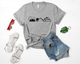 Mountains Shirt Nature Camping tshirt Hiking Mens Womens Mountain Print tee-WaryaTshirts