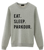 Parkour Sweater, Parkour Gift, Eat Sleep Parkour Sweatshirt Mens & Womens Gift-WaryaTshirts