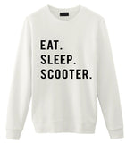 Scooter Sweater, Scooter Gifts, Eat Sleep Scooter Sweatshirt Gift for Men & Women