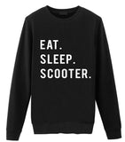 Scooter Sweater, Scooter Gifts, Eat Sleep Scooter Sweatshirt Gift for Men & Women