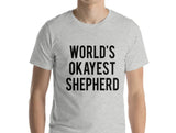 Shepherd T-Shirt, Shepherd Gift, World's Okayest Shepherd shirt Mens Womens Gifts-WaryaTshirts