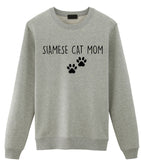 Siamese Cat Sweater, Siamese Cat Mom Sweatshirt Womens Gift - 2382-WaryaTshirts
