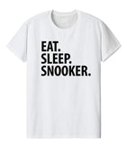 Snooker T-Shirt, Eat Sleep Snooker Shirt Mens Womens Gifts