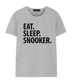 Snooker T-Shirt, Eat Sleep Snooker Shirt Mens Womens Gifts