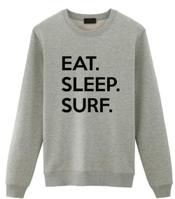 Surf Sweater, Eat Sleep Surf Sweatshirt Mens Womens Gifts