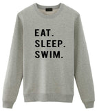 Swim Sweater, Eat Sleep Swim Sweatshirt Gift for Men & Women-WaryaTshirts