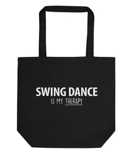 Swing Dance is My Therapy Tote Bag | Short / Long Handle Bags-WaryaTshirts