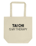 Tai Chi is My Therapy Tote Bag-WaryaTshirts