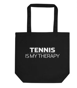 Tennis is My Therapy Tote Bag | Short / Long Handle Bags-WaryaTshirts
