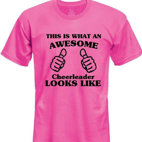 This is What an Awesome Cheerleader Looks Like T-Shirt Kids-WaryaTshirts