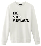 Visual Arts Sweater, Eat Sleep Visual Arts sweatshirt Mens Womens Gifts-WaryaTshirts