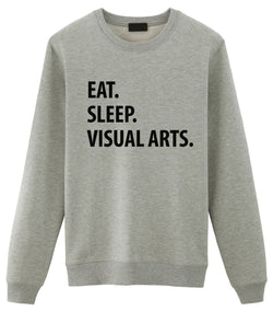 Visual Arts Sweater, Eat Sleep Visual Arts sweatshirt Mens Womens Gifts