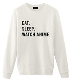 Watch Anime Sweater, Eat Sleep Watch Anime Sweatshirt Gift for Men & Women