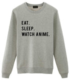 Watch Anime Sweater, Eat Sleep Watch Anime Sweatshirt Gift for Men & Women