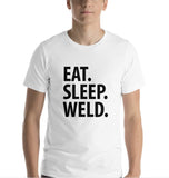 Welder T-Shirt, Eat Sleep Weld Shirt Mens Womens Gift - 2271-WaryaTshirts