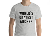 World's Okayest Archer T-Shirt-WaryaTshirts