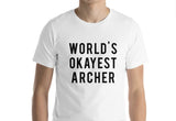 World's Okayest Archer T-Shirt-WaryaTshirts