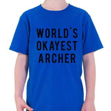 World's Okayest Archer T-Shirt Kids