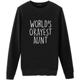 World's Okayest Aunt sweater