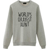World's Okayest Aunt sweater