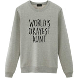 World's Okayest Aunt sweater