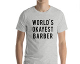 World's Okayest Barber T-Shirt-WaryaTshirts