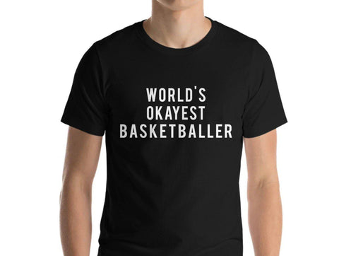 World's Okayest Basketballer T-Shirt-WaryaTshirts