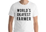 World's Okayest Farmer T-Shirt-WaryaTshirts