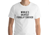 World's Okayest Forklift Driver T-Shirt-WaryaTshirts