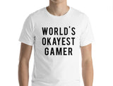 World's Okayest Gamer T-Shirt-WaryaTshirts